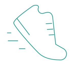 Illustration d’une chaussure de sport pour la kinésithérapie du sport